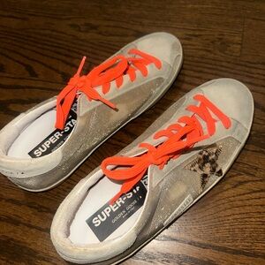 Golden Goose Sneakers with Pink Accents